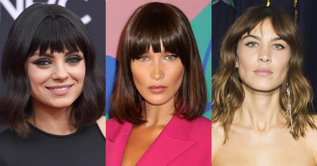 Los flequillos nunca pasaran de moda