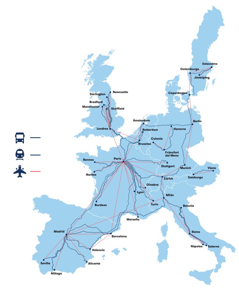 El trayecto Madrid-Barcelona, mejor y más rápido en tren que en avión, según Omio