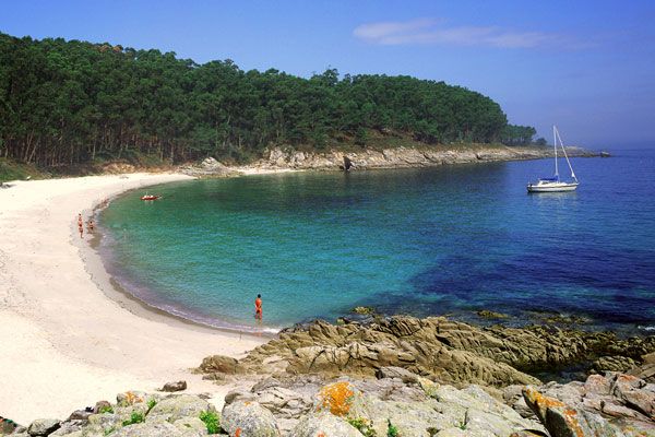 Playa de Figueiras en Islas Cíes