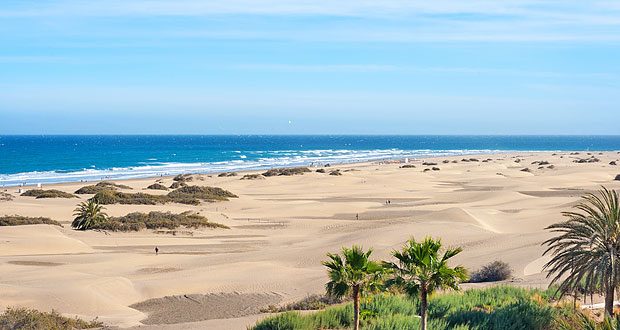 Playa de Maspalomas en Gran Canaria