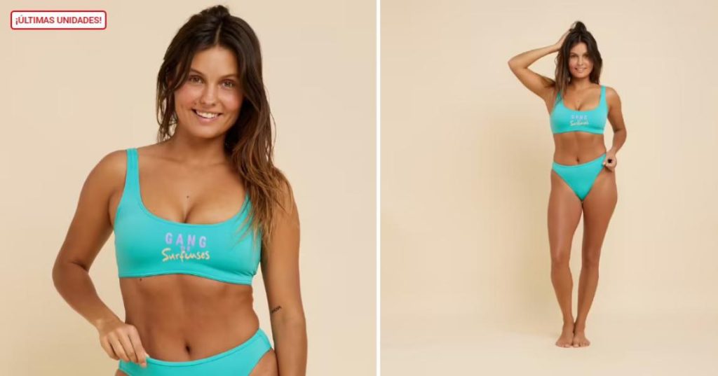 Top bikini Mujer surf deportivo rellenos extraíbles