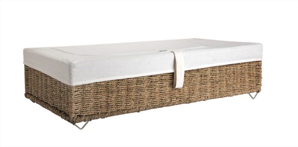 caja almacenaje bajo cama con tela