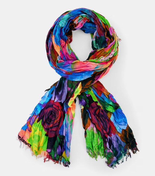 El Corte Inglés: Déjate de preocuparte por el "¿y si refresca?", con estos chales y fulares veraniegos a precios de escándalo 8 fular algodon desigual