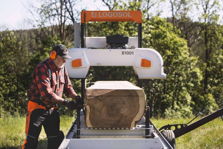 Revalorizar la madera con los aserraderos de cinta con la calidad sueca de Logosol