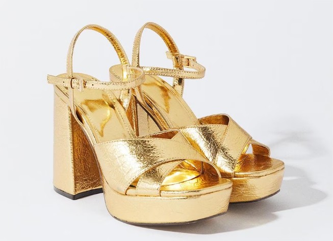 sandalias tacon con tiras