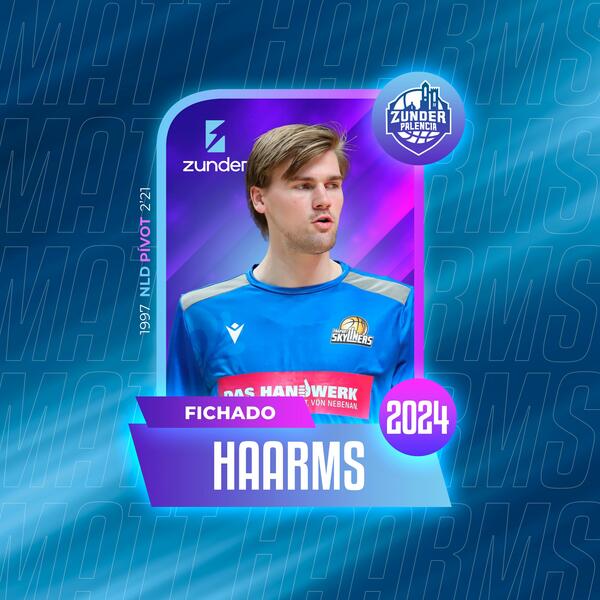 El pívot neerlandés Matt Haarms refuerza al Zunder Palencia