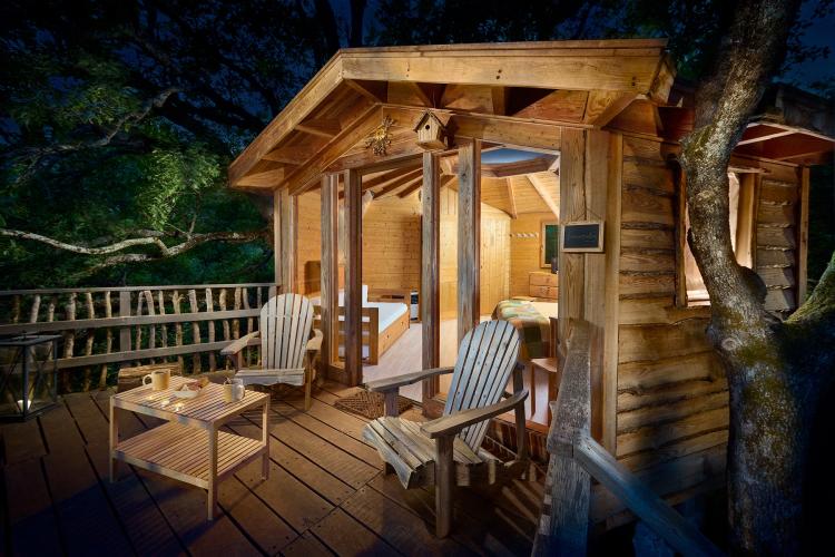 ¡Descubre la cabaña ubicada en un roble!