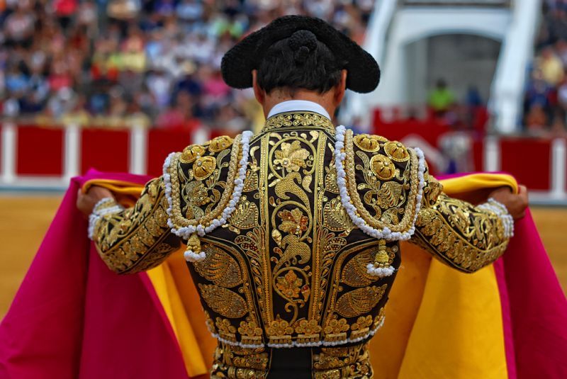 El traje de luces del torero