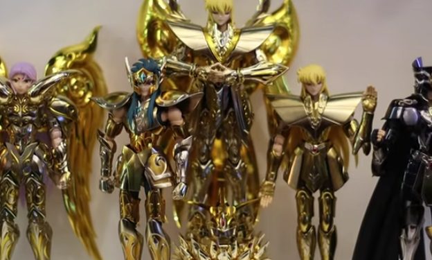 Las figuras de Los Caballeros del Zodiaco con las que jugabas de niño, y ahora son para coleccionistas