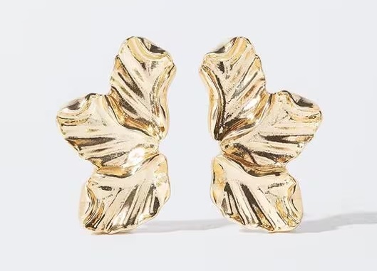 Pendientes grandes forma de flor