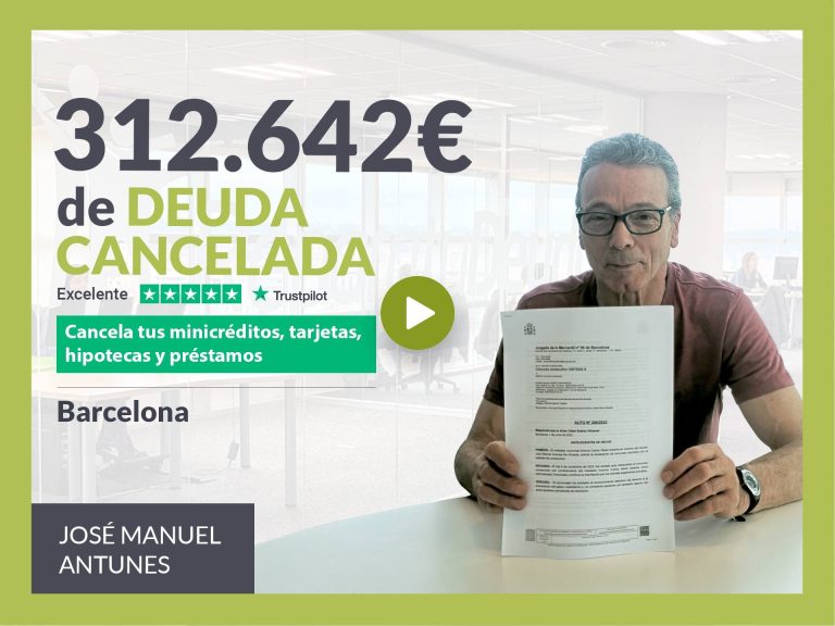 Repara tu Deuda Abogados cancela 312.642€ en Barcelona (Catalunya) con la Ley de Segunda Oportunidad