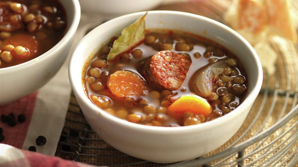 Especificaciones técnicas de esta receta de lentejas