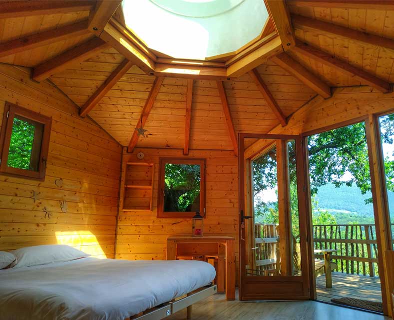 Detalles de la cabaña encantadora