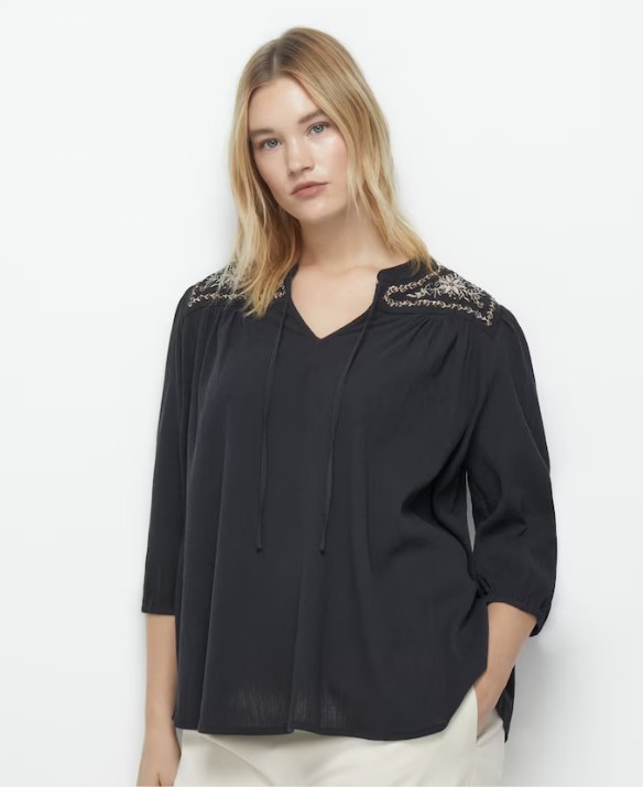 blusa mujer bordado