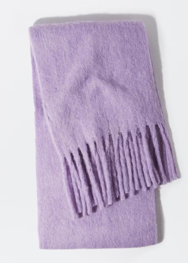 bufanda color lila