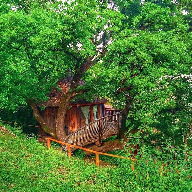 Una cabaña ubicada en el prepirineo navarro