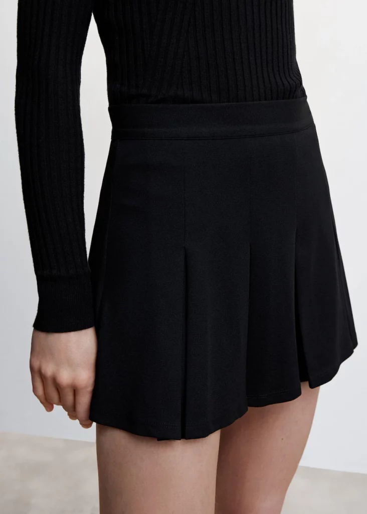 Falda de tablas de Mango