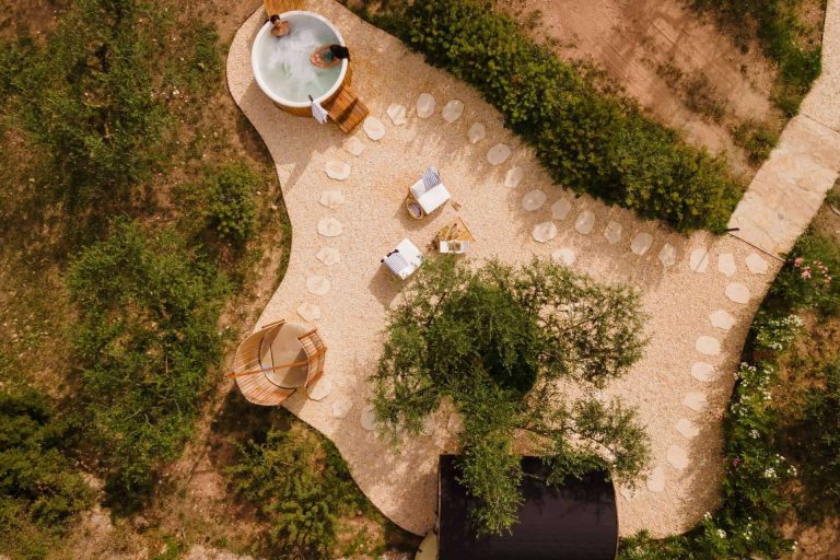 El spa al aire libre del hotel boutique Terra Dominicata