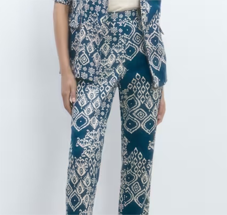 pantalon recto estampado