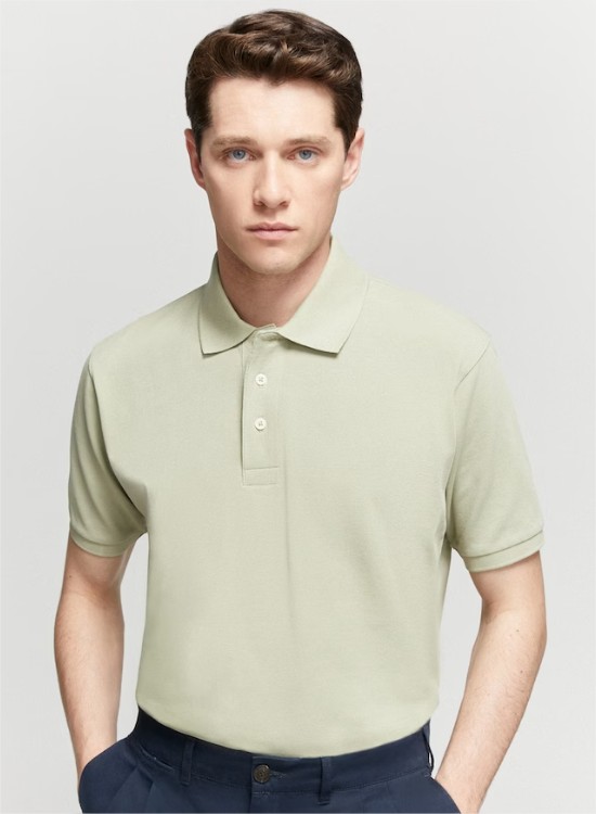 polo hombre manga corta liso
