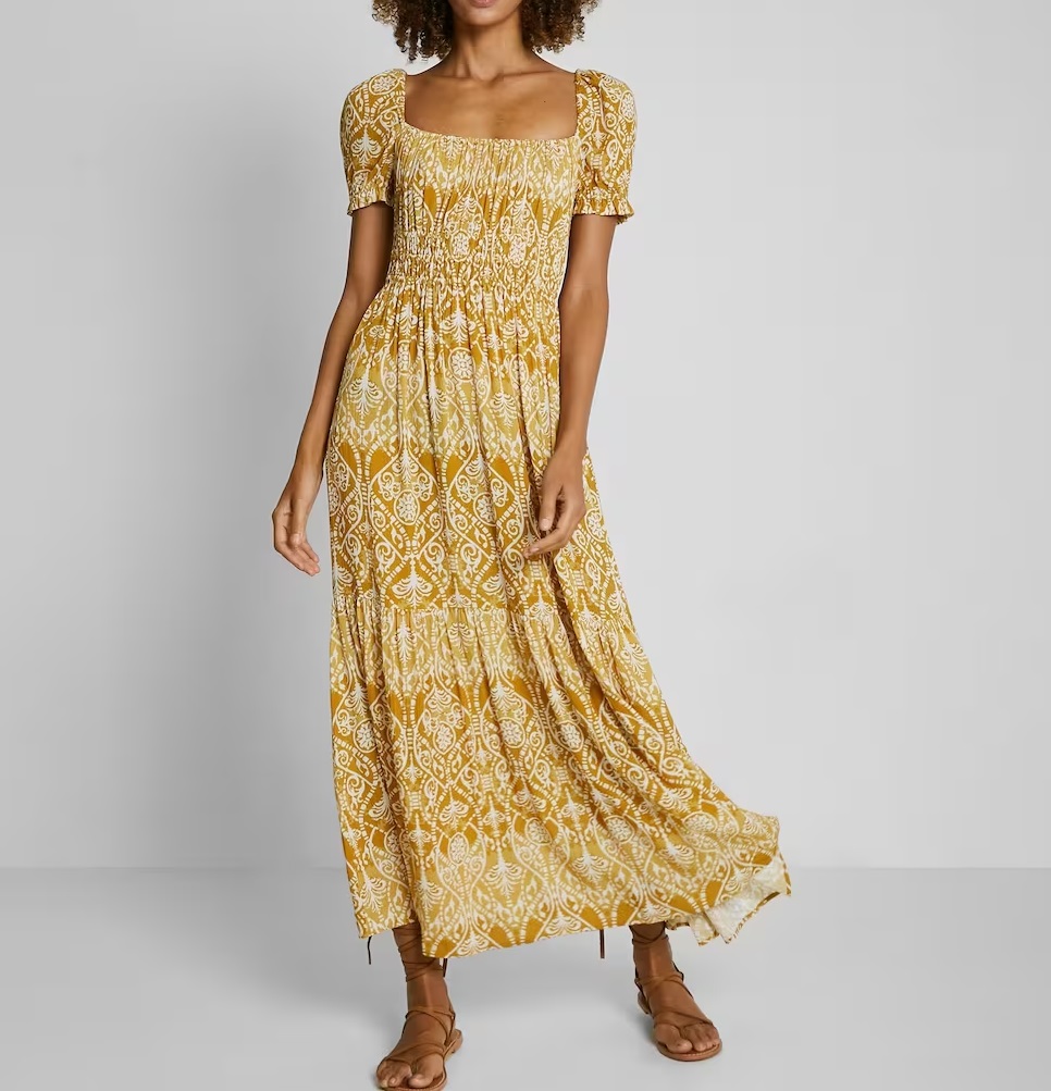 vestido estampado ornamental