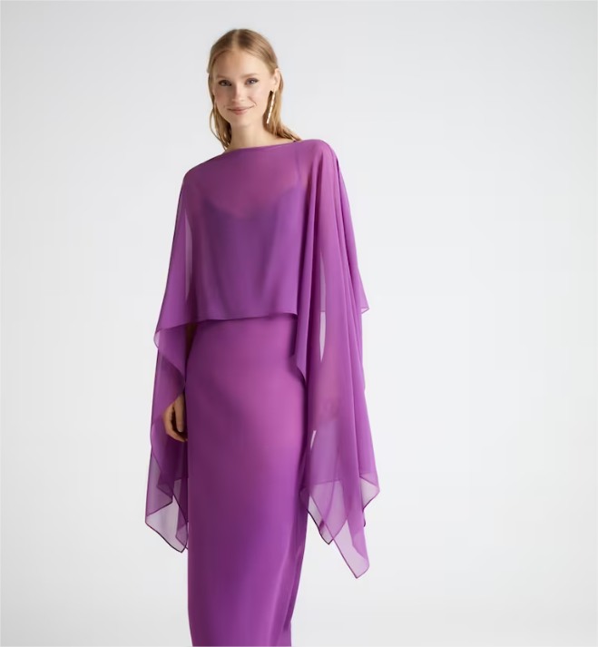 Vestido Largo con Chal