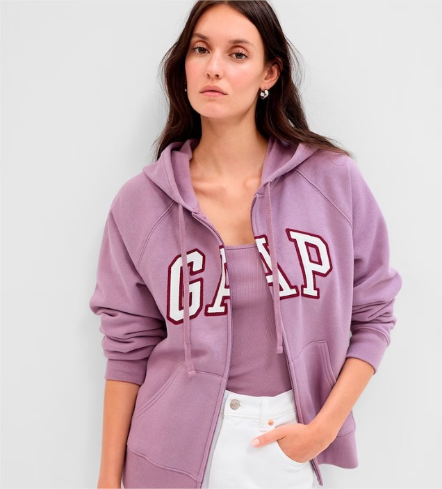 Sudadera con capucha y logo de mujer