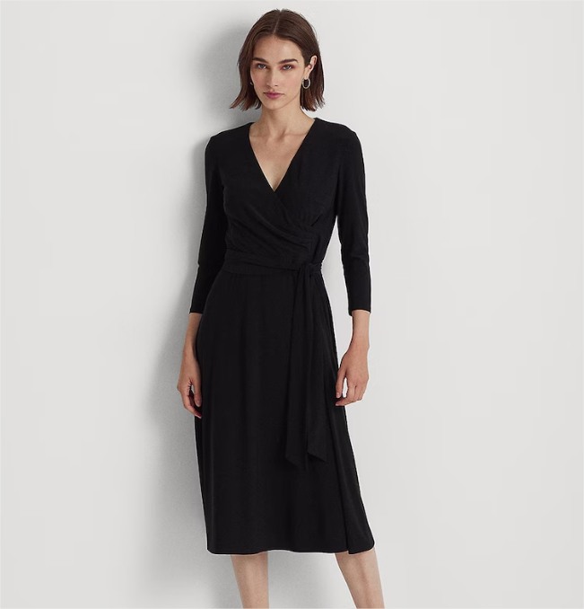 Vestido Cruzado de Punto Jersey