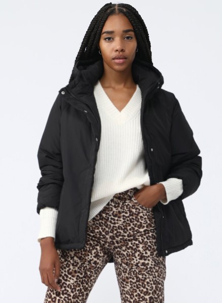 Parka básica acolchada de Lefties