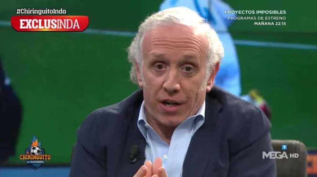 El Chiringuito de Jugones: polémica por el posible 9 que interesaría al Real Madrid 42 Eduardo Inda cree que esta operación pudiera llegar a buen puerto