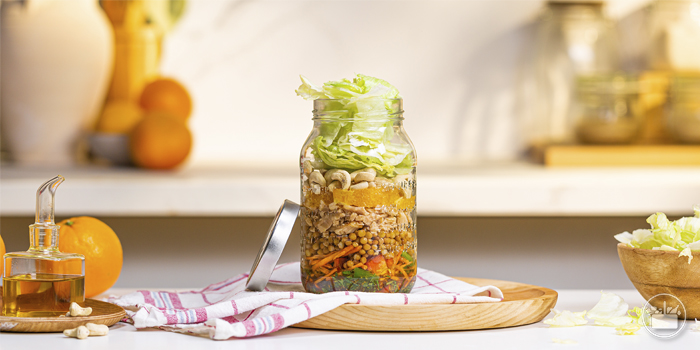 Ensalada de lentejas y naranja