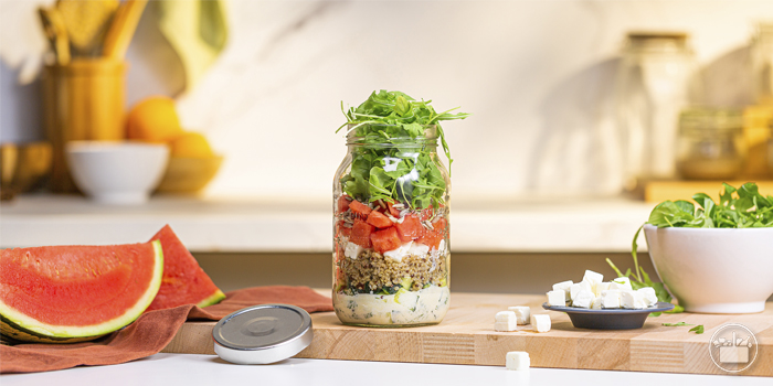 Ensalada de sandía y quinoa