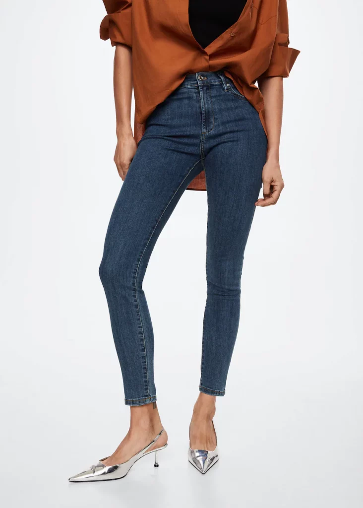 Jeans skinny tiro medio Elsa – Mango