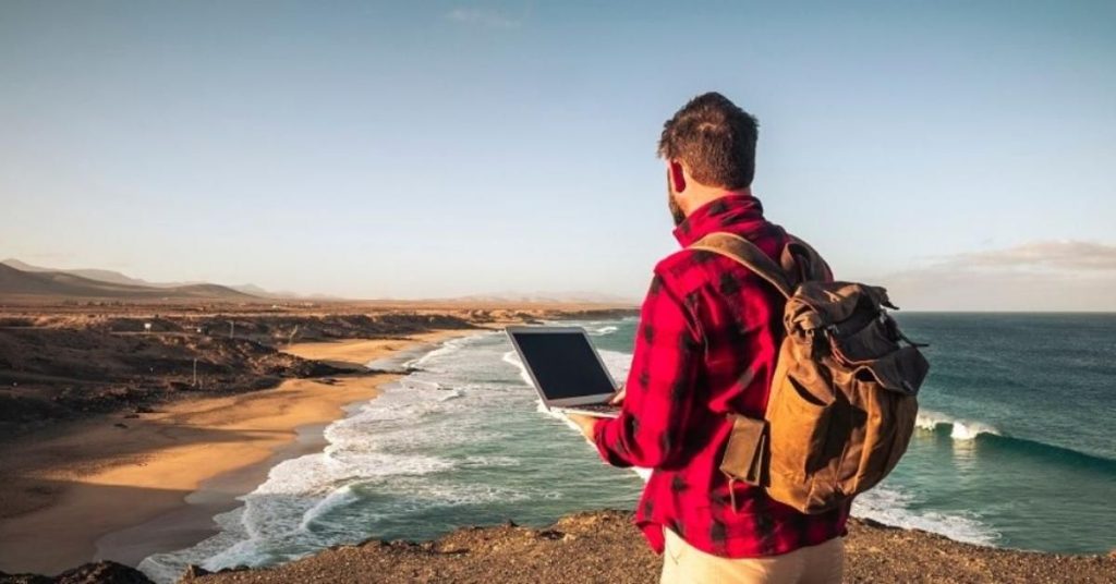 ¿Los nómadas digitales viven en la playa?