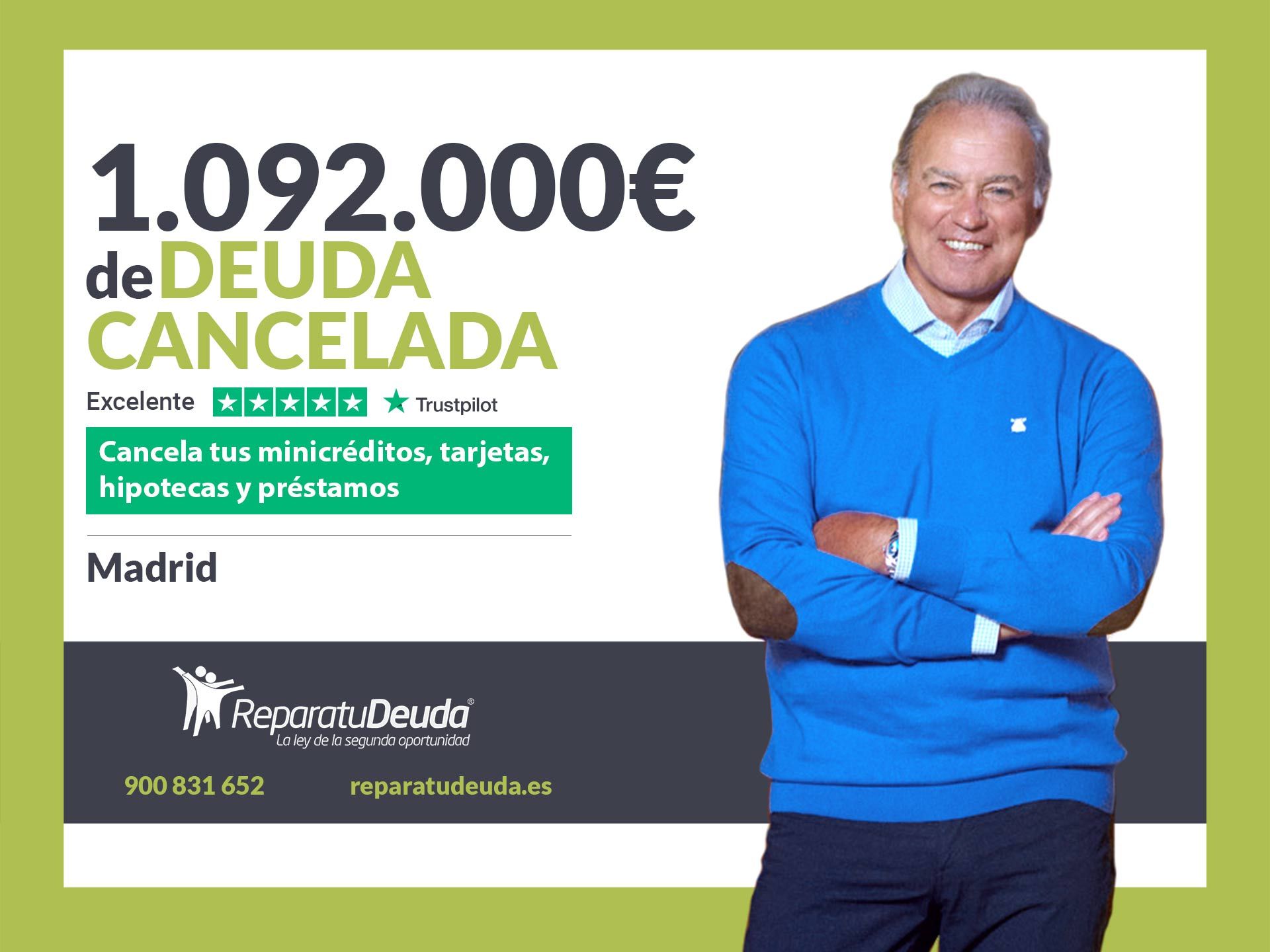Repara tu Deuda Abogados cancela 1.092.000€ en Madrid con la Ley de Segunda Oportunidad 1 Repara tu Deuda Abogados cancela 1.092.000? en Madrid con la Ley de Segunda Oportunidad