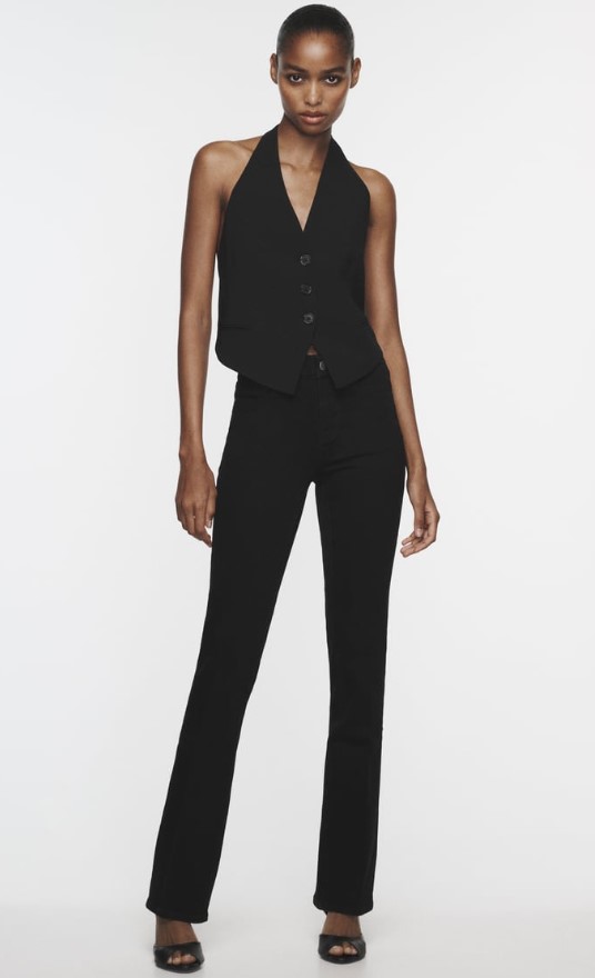 Jeans ZW bootcut tiro medio contour