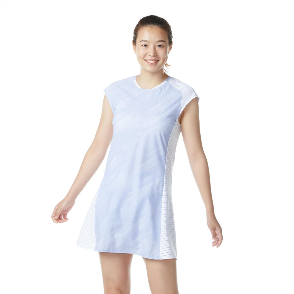 El vestido de mujer al mejor precio que arrasa en Decathlon 17 Vestido de bádminton mujer Perfly 900 azul gris – Decahtlon