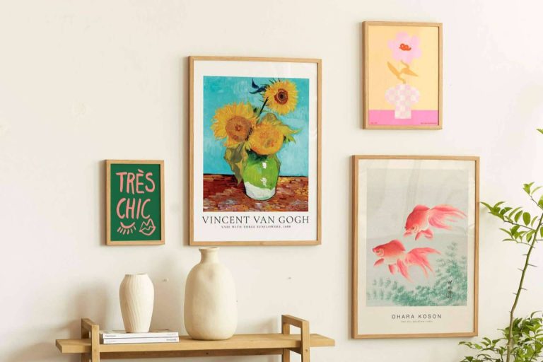 Artesta y la última tendencia en decoración; cuadros y láminas retro chic