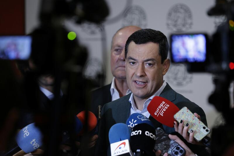 El presidente de la Junta de Andalucía, Juanma Moreno