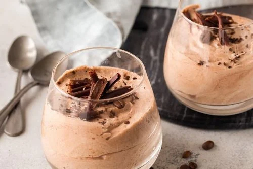 Receta de Mousse semihelada de café
