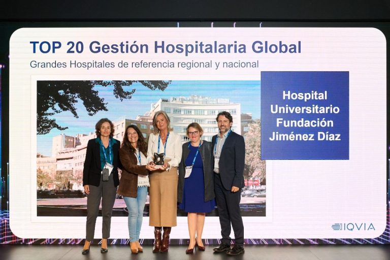 La Fundación Jiménez Díaz gana el Premio Top 20 en ‘Gestión Hospitalaria Global’ como ‘Gran Hospital de referencia regional y nacional’