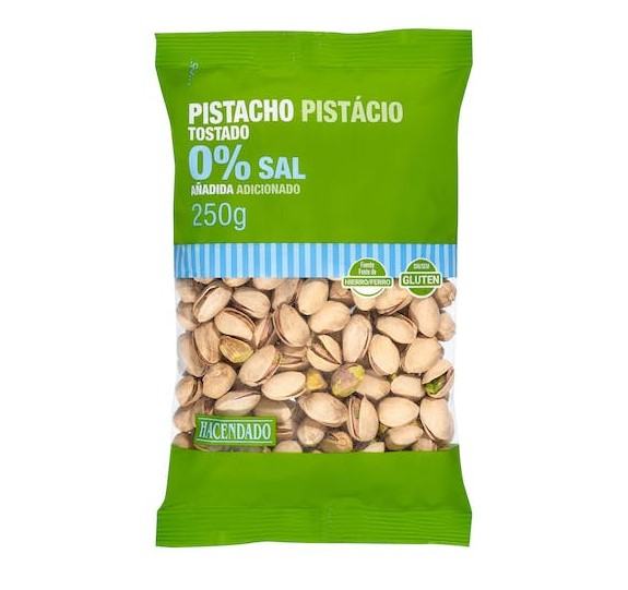Pistacho tostado 0% sal añadida de Mercadona