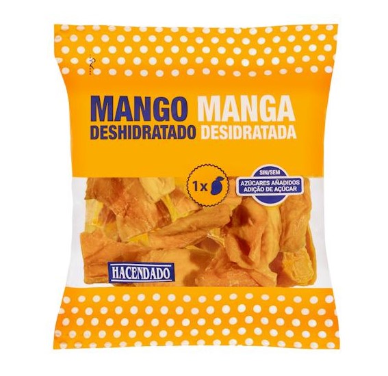 Mango deshidratado Hacendado sin azúcar añadido