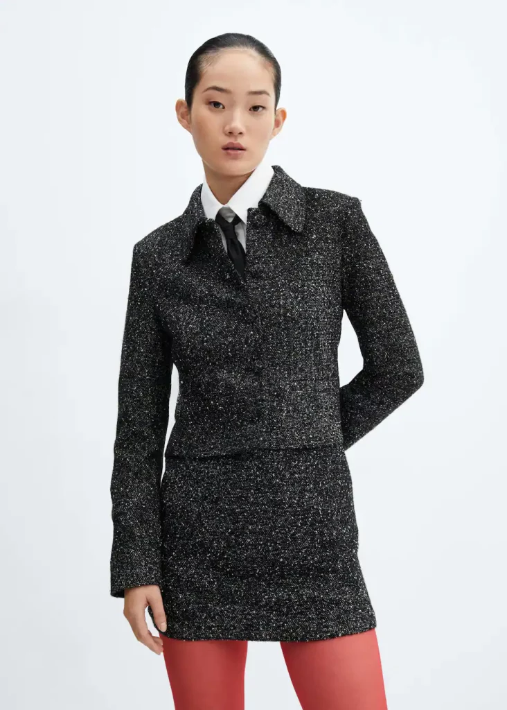 Chaqueta de Tweed de Mango