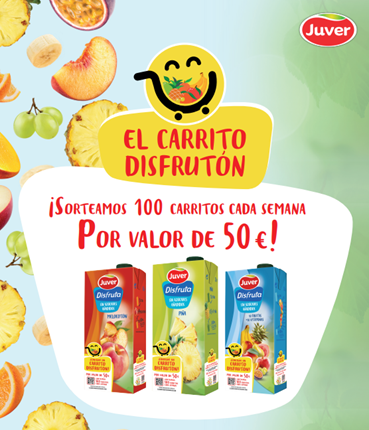 Juver lanza "El Carrito Disfrutón", su nueva campaña para ayudar a las familias con 45.000€ en premios 1 JUVER