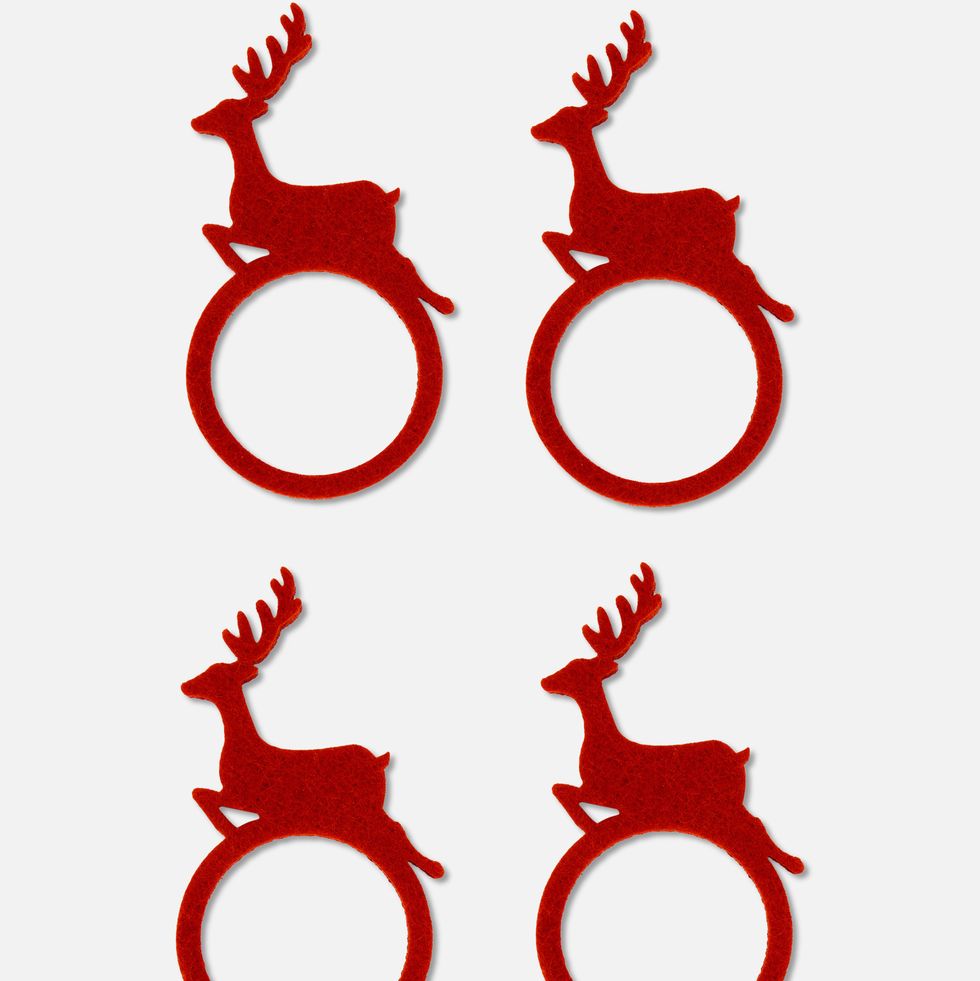 El servilletero navideño de la mesa