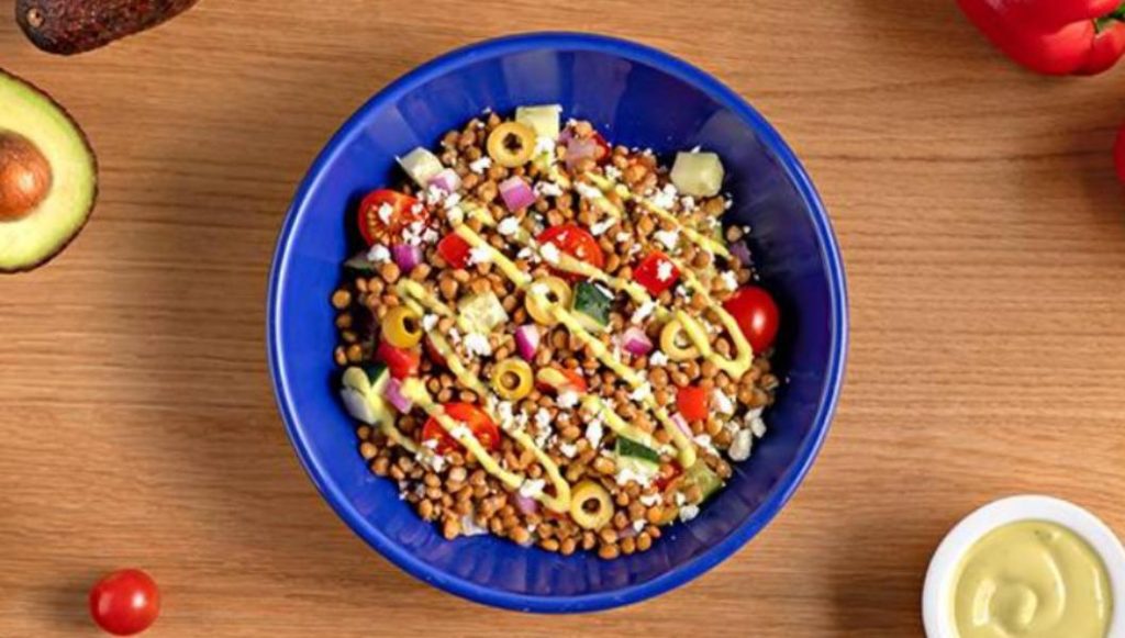 Menú Lidl: Ensalada de lentejas con salsa de aguacate