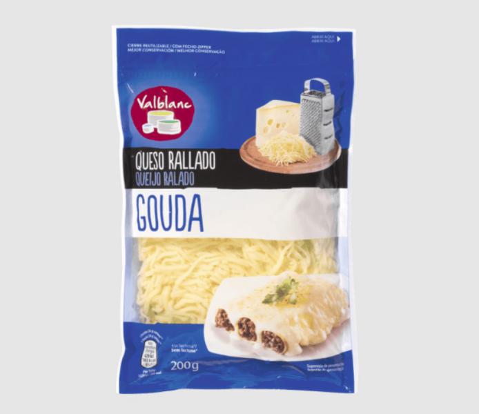Queso gouda rallado