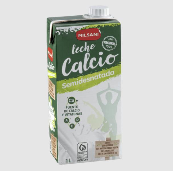 Leche con calcio semidesnatada