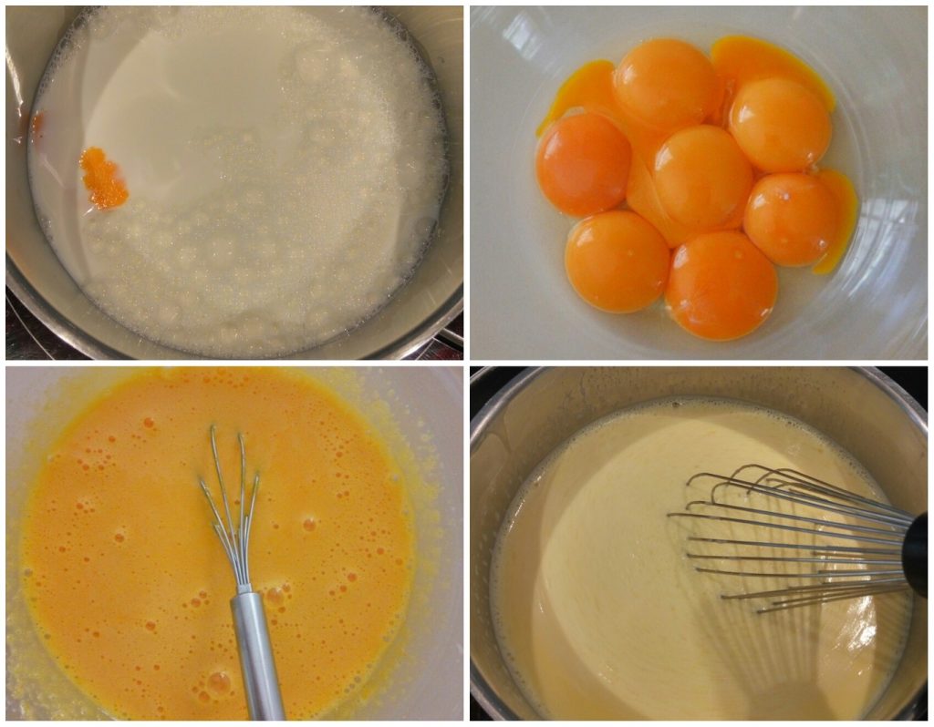 Ingredientes de la crema catalana para 6 personas